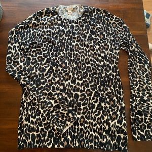 J. Crew Cheetah Print Sweater